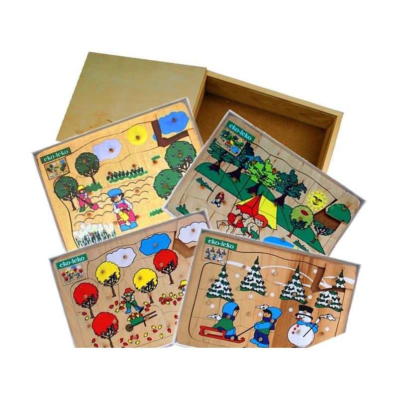 Układanki 4 pory roku