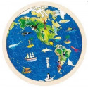 Edukacyjne puzzle - Mapa Świata 100 elementów