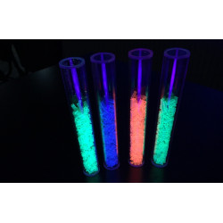 Zestaw kolorowych tub z granulatem UV
