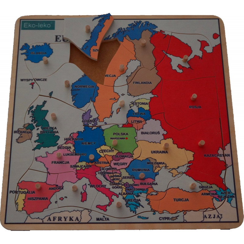 Układanka - mapa europy