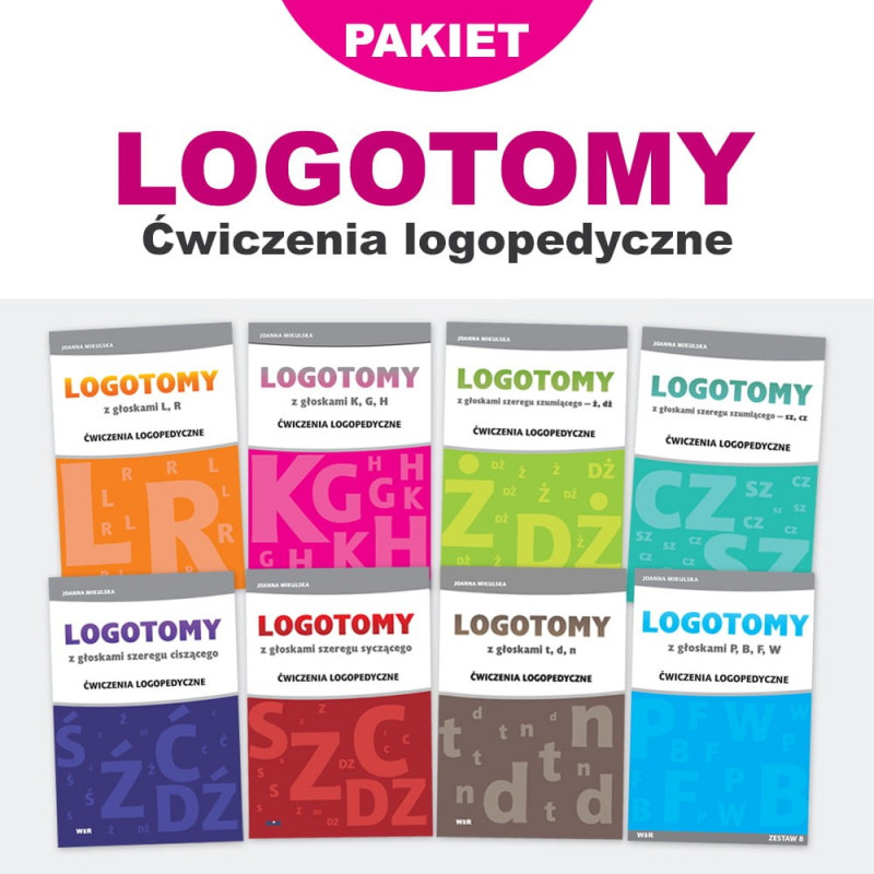 Logotomy - ćwiczenia logopedyczne (pakiet: części 1-8)