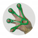 Trener palców do rehabilitacji - średni (zielony)