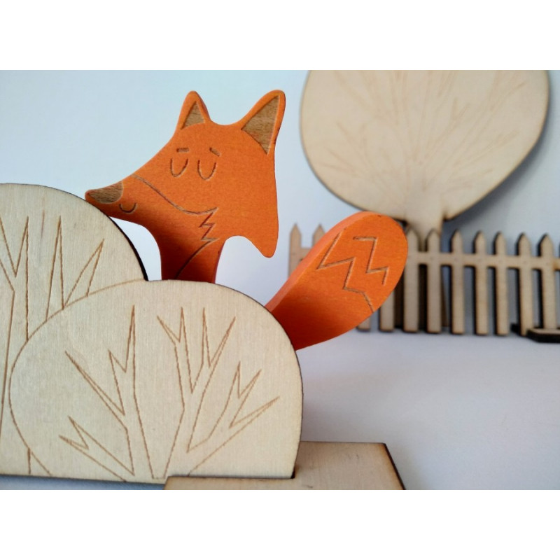 Szczwany Lis Marian. Pomoc do nauki przyimków