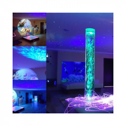 Interaktywna kolumna wodna 190 x 15 cm (sterowana za pomocą pilota)