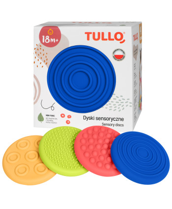 Dyski sensoryczne różne faktury - 4 szt. - regulowane.