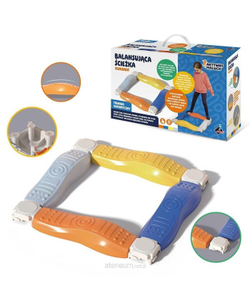 Balansująca ścieżka. Ścieżka sensoryczna kwadrat