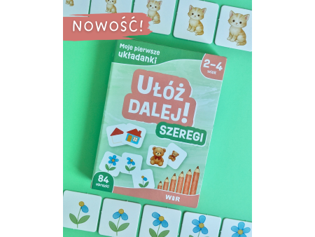 Ułóż dalej! Szeregi to pomoc wspierająca w procesie nauki czytania i pisania.